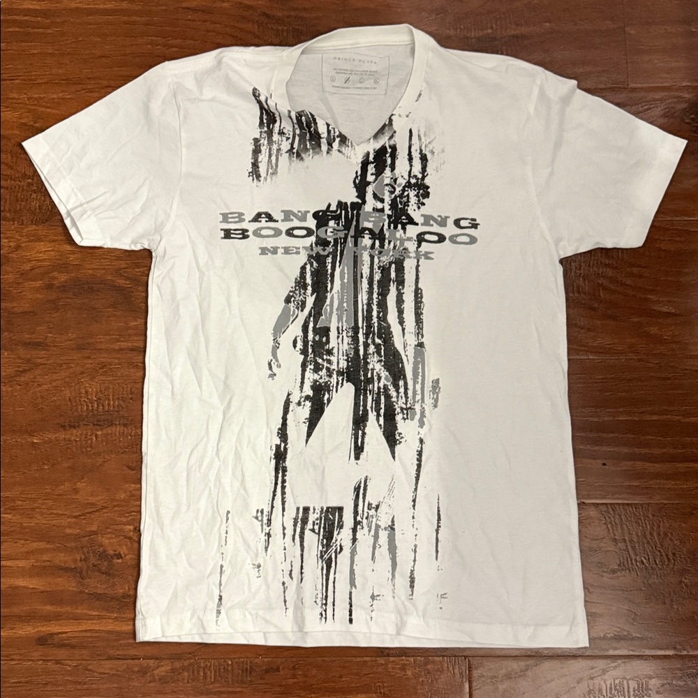 Prince Peter Collection White Tee with Black Graphic